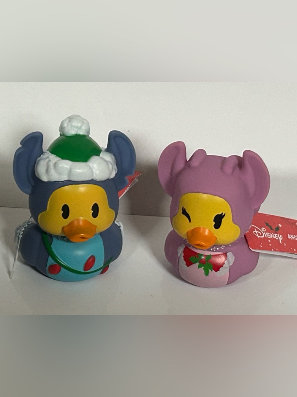 NEW! Disney’s Stitch and Angel Festive Holiday Rubber Duck Set (NWT)